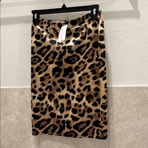 Cheetah Print Pencil Skirt